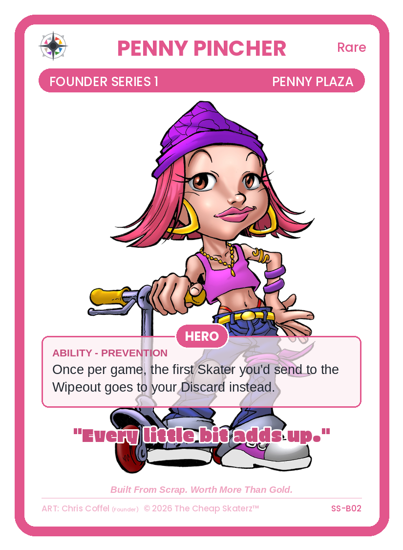 Penny Pincher sample card