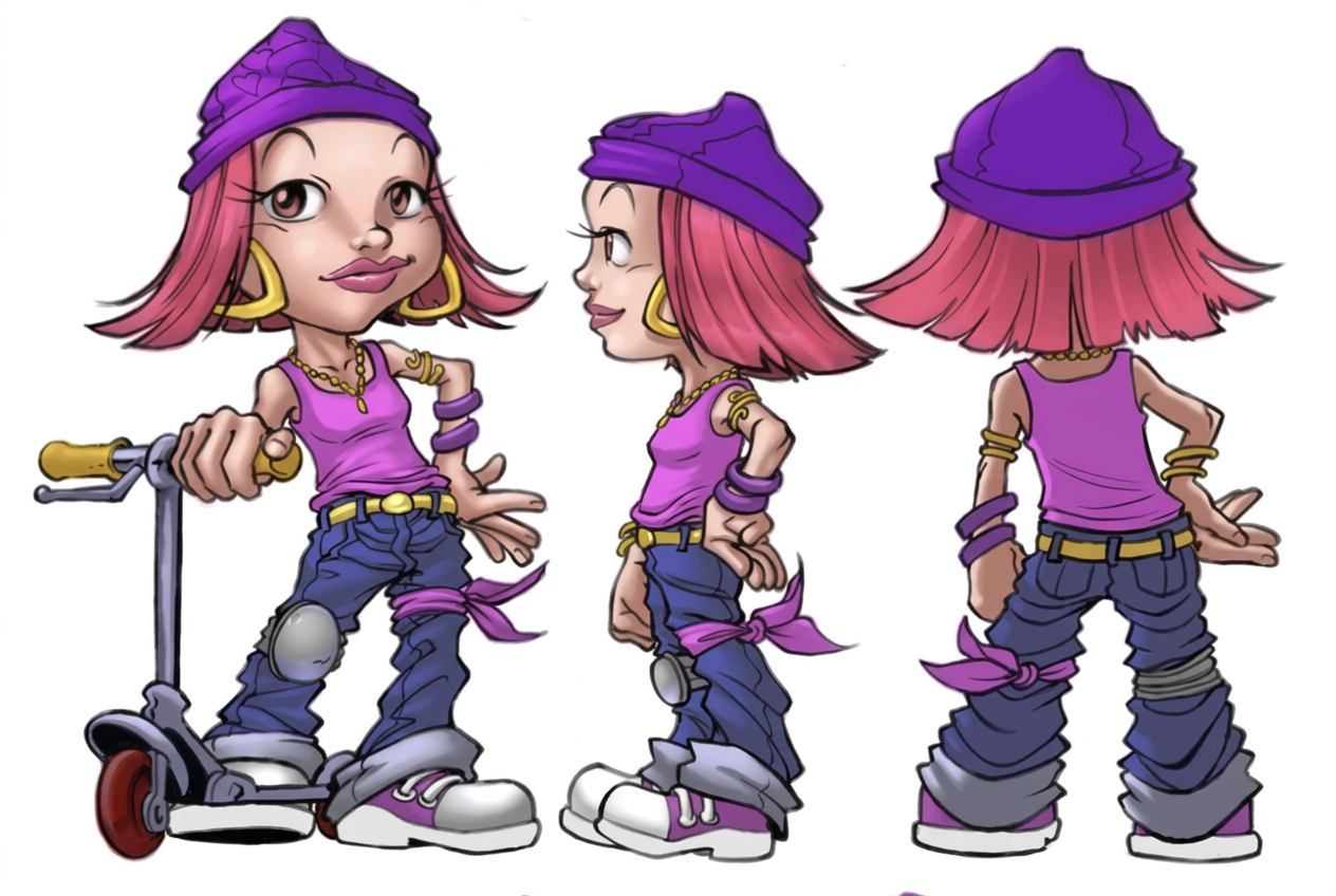 Pam Handler character turnaround