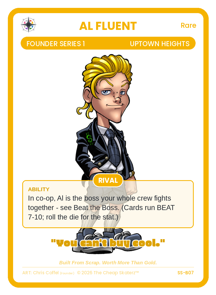 Al Fluent sample card