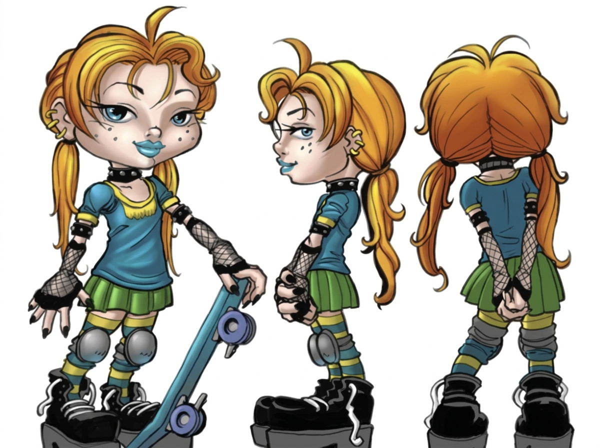 Penny Pincher character turnaround