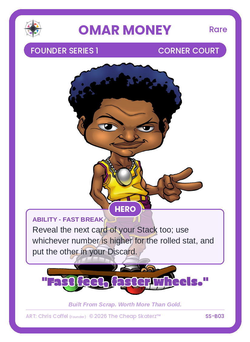 Omar Money sample card