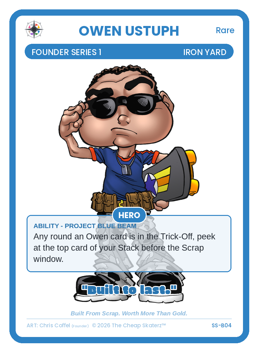 Owen Ustuph sample card