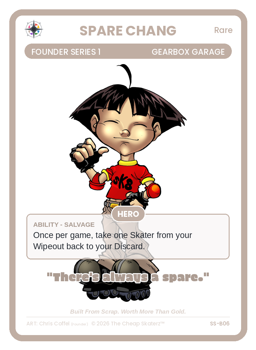 Spare Chang sample card