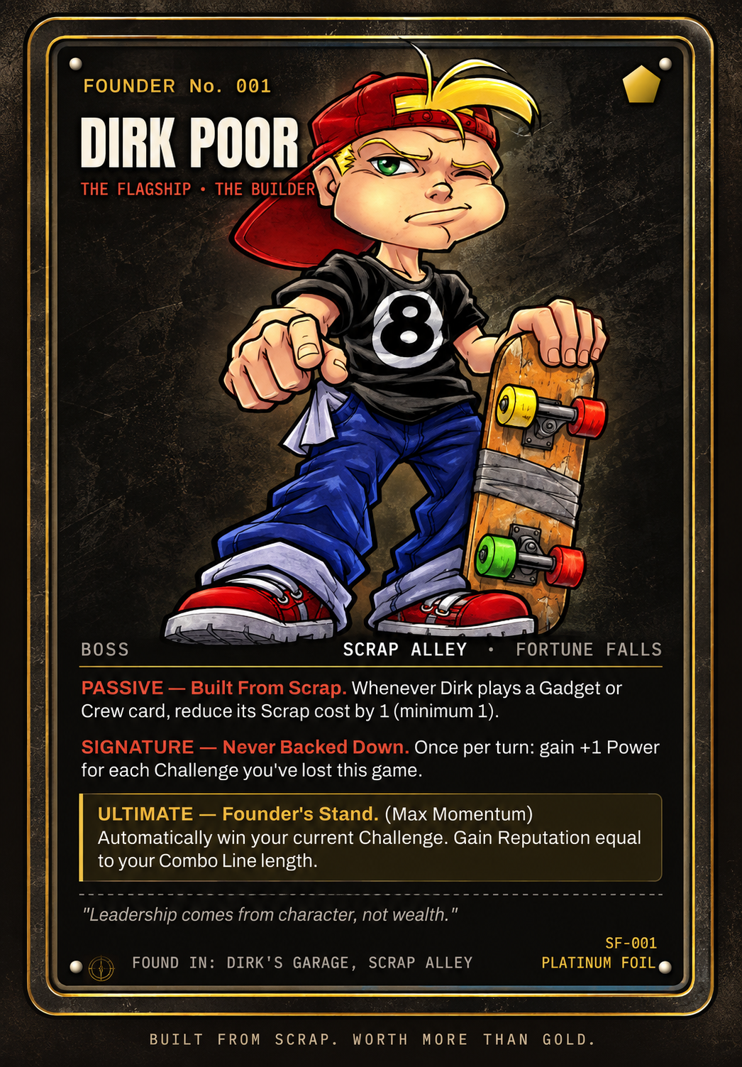 Dirk Poor POP sample card